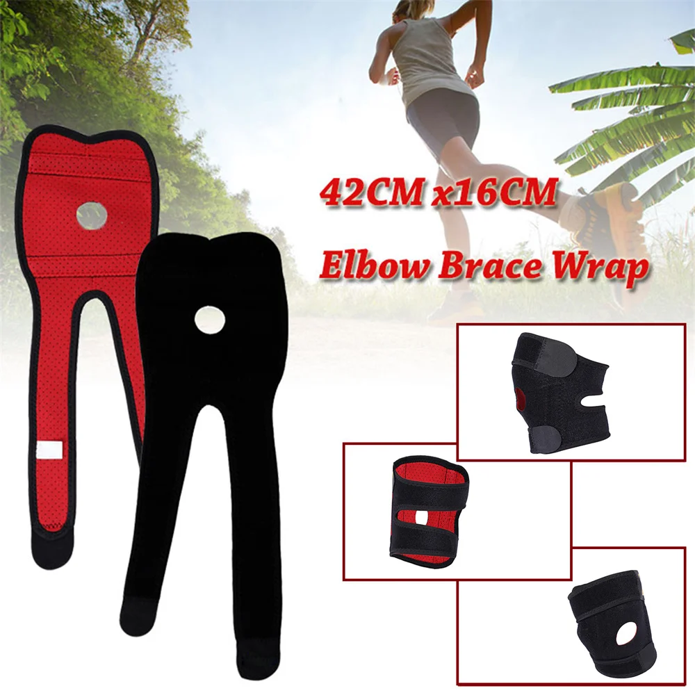 Adjustable Elbow Guard Wrist Strap Breathable Neoprene Tennis Golfer Elbow Guard Wrist Strap Arm Support Strap