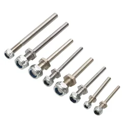 1Pair D3/D4/D5/D6 Landing Gear Wheel Shaft M4/M5/M6/M8 Steel Axle with Nuts Assembly Kit for RC Airplane Model DIY Parts