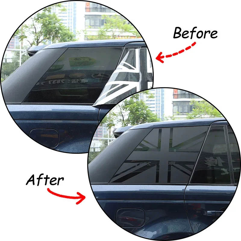 For Land Rover Range Rover Sport L320 2005-2013 PVC Polyvinyl Chloride Window Rear Side Glass Decorative Sticker Car Accessories