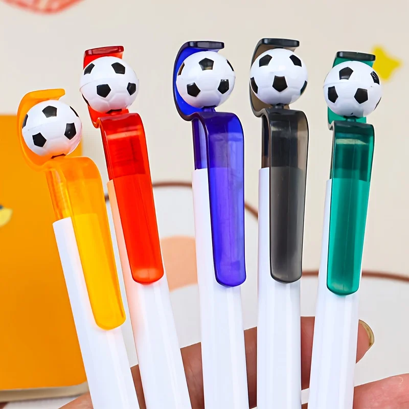 

Pack of 5, Random Colors, Creative Rotating Football Ballpoint Pens, Black Ink, Smooth Writing, Fun Gel Pens, Signature Pens Suitable for Writing, Office Work, and Signing Documents, Stationery Items, Perfect for Note-Taking and Writing, Perfect Office an