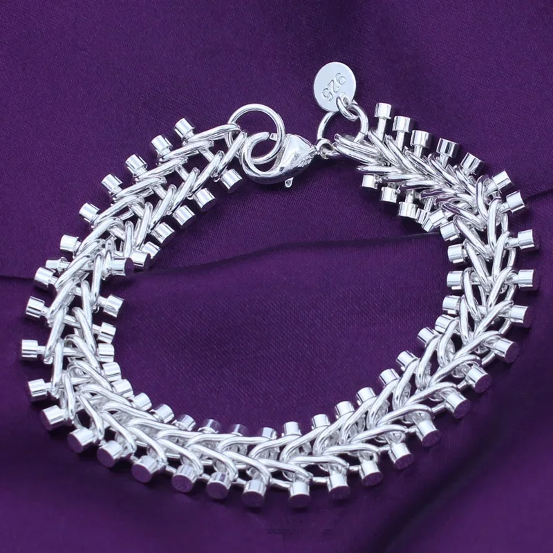 Feine Fischgräten-Armbänder aus 925er-Sterlingsilber für Damen und Herren, modisch, Hochzeit, Party, Schmuck, beliebte Marken, Weihnachtsgeschenke