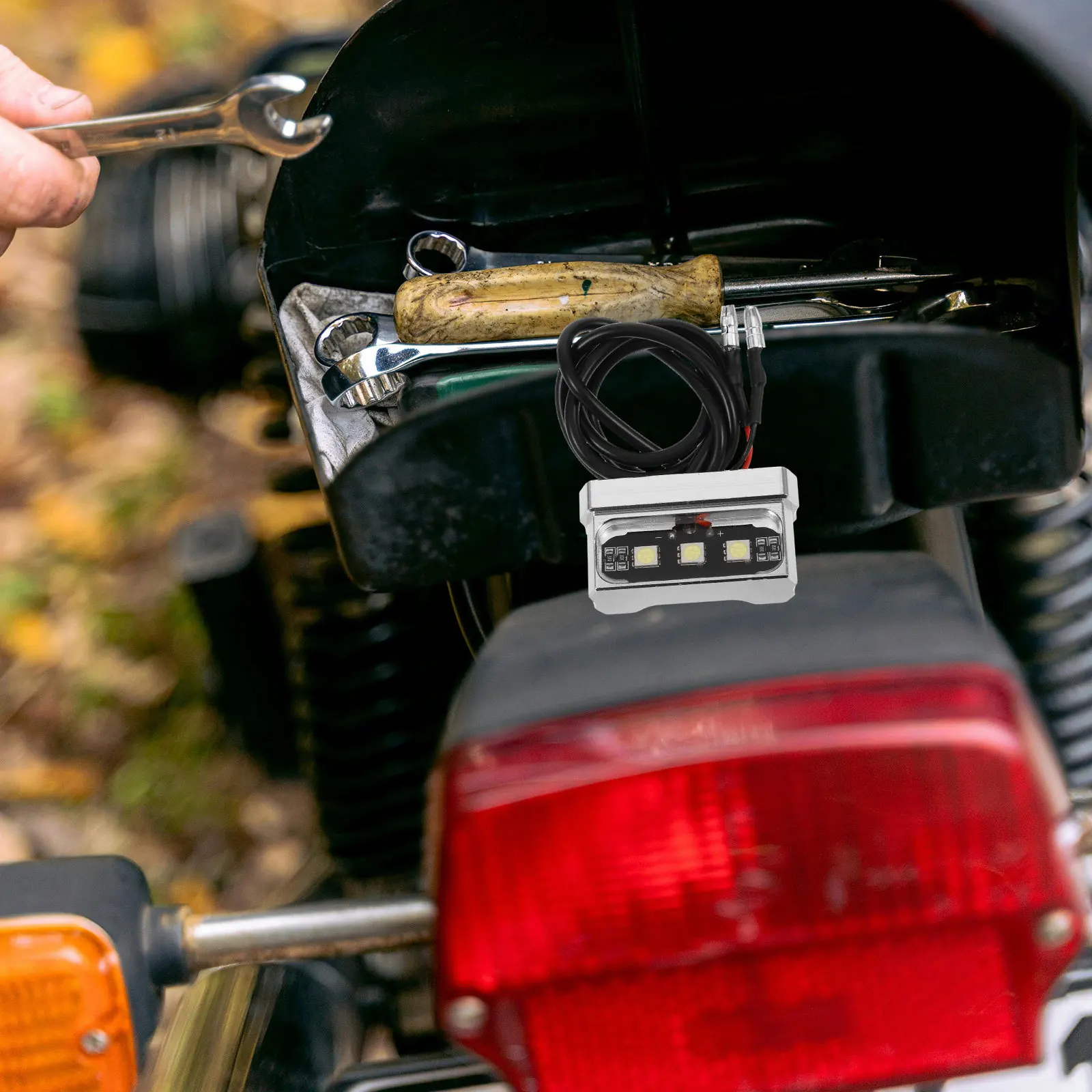 

Durable LED License Plate Light Bright Car Taillight Easy Installation Stylish Design Long Lasting Performance Motorcycle