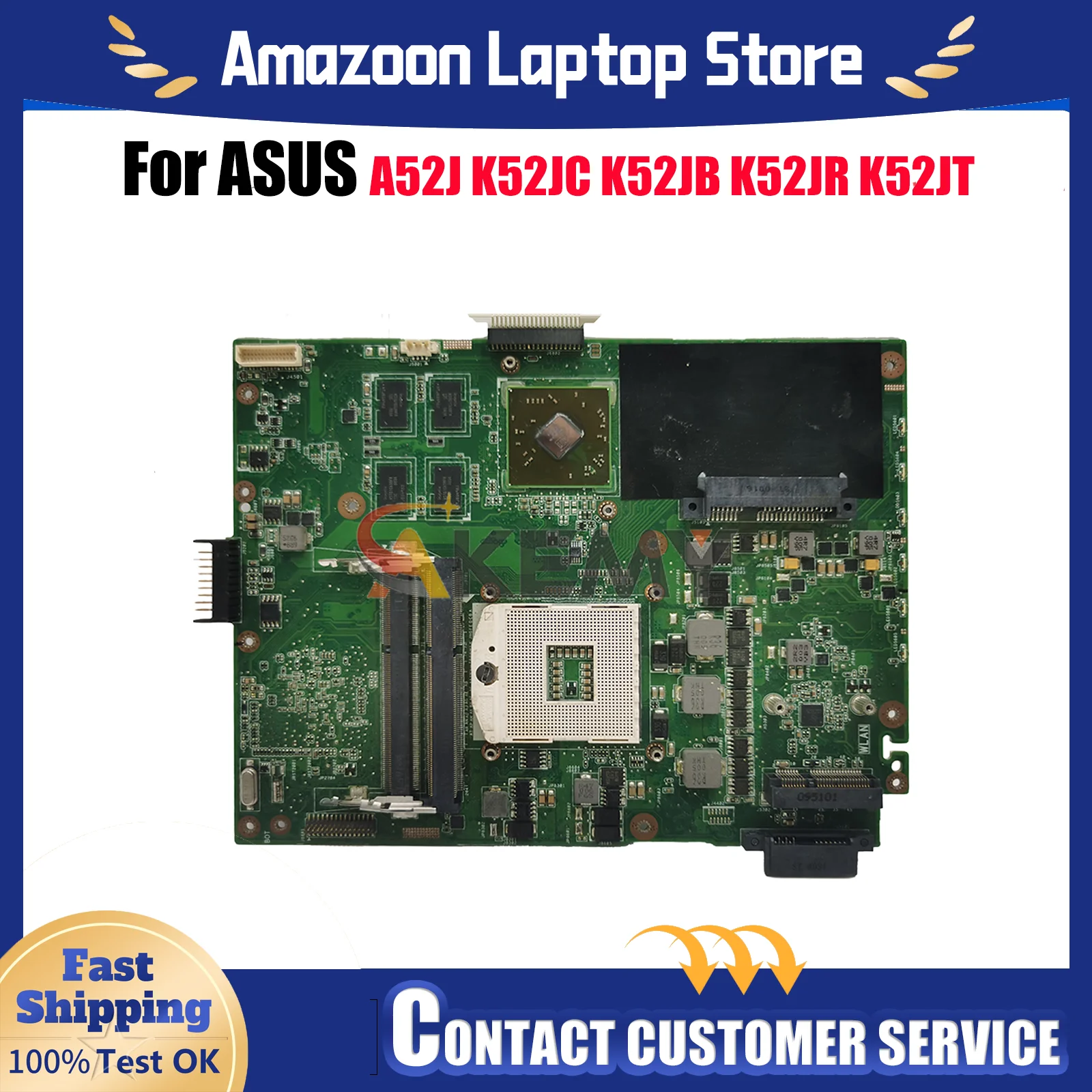 

K52JR Материнская плата для ноутбука ASUS K52JB K52JR K52JV A52J K52J K52JE K52JU K52JC K52JT Материнская плата для ноутбука 100% tests ОК быстрая доставка