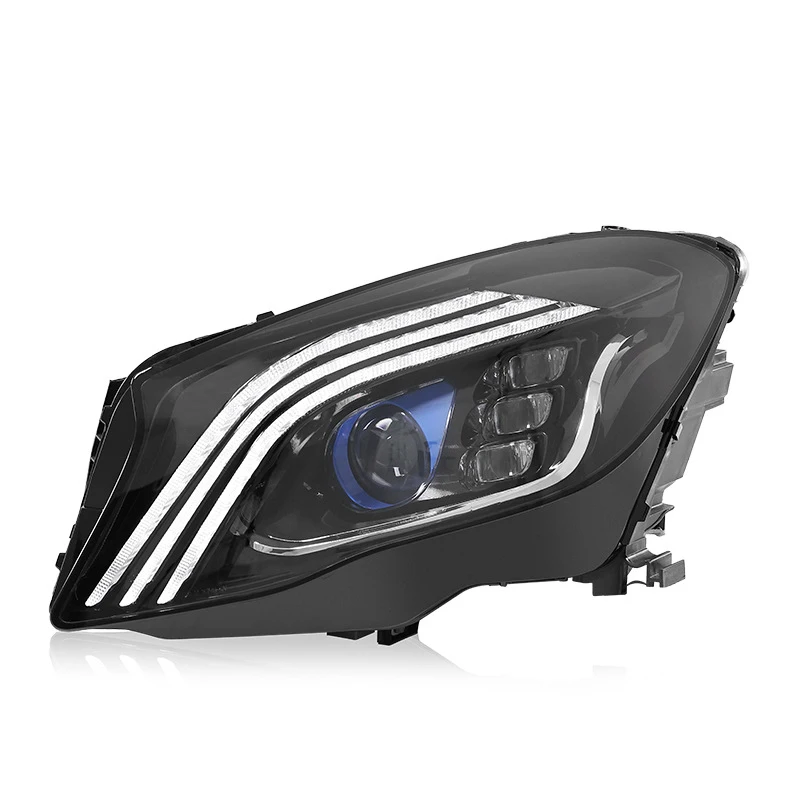 LED Headlight Assembly  For Mercedes-Benz GLA 2015-2019 Retrofit Maybach Style Sequential DRL Projector Lamp