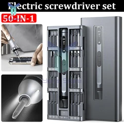 50 in 1 Electric Screwdriver Set 3.5 Torque Settings Precision Power Tool Magnetic Screw Driver Bits for iPhone Glasses Watch PC