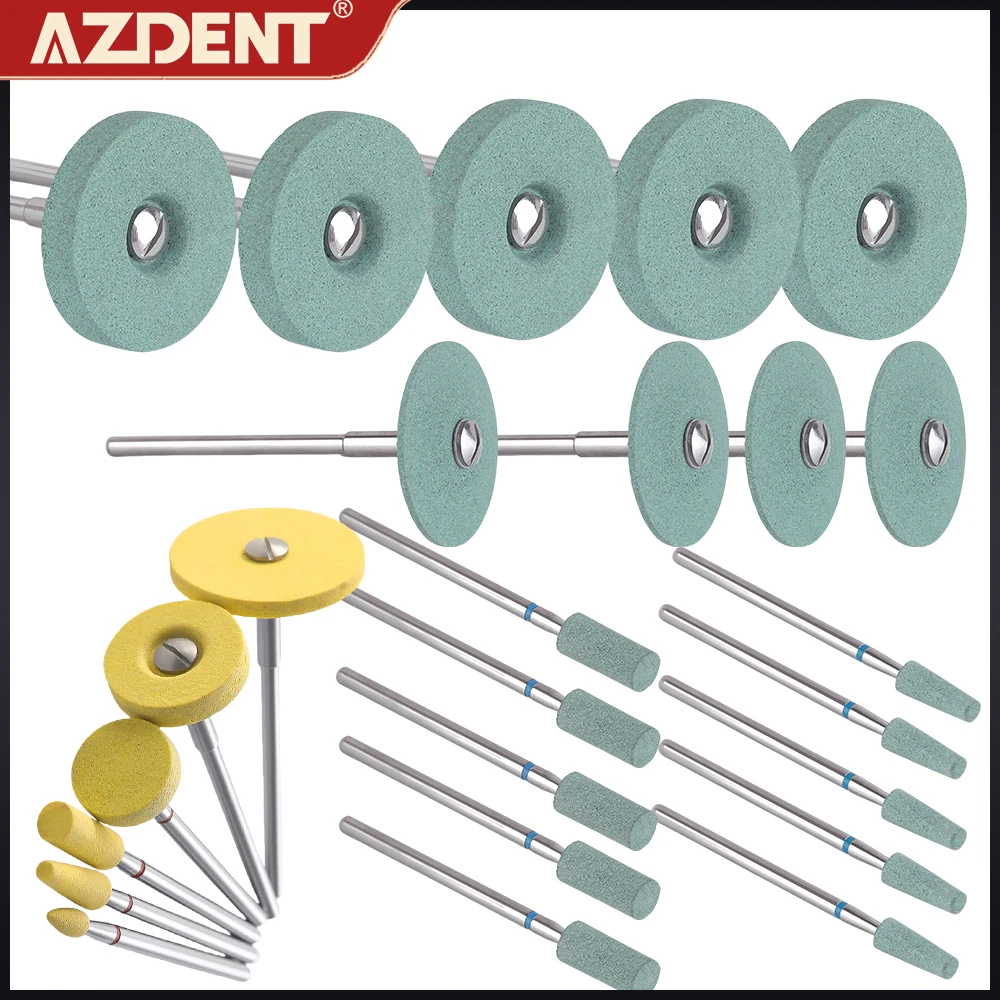 

AZDENT Dental Ceramic Diamond Grinder Zirconia Porcelain Polisher Lab Dia.2.35mm HP Medium Grit Polishing Dentistry Tools