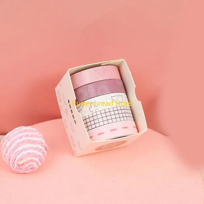 W89C Decorative Tape Scrapbooking Decoration Tape Craft Supplies para embalagem diário