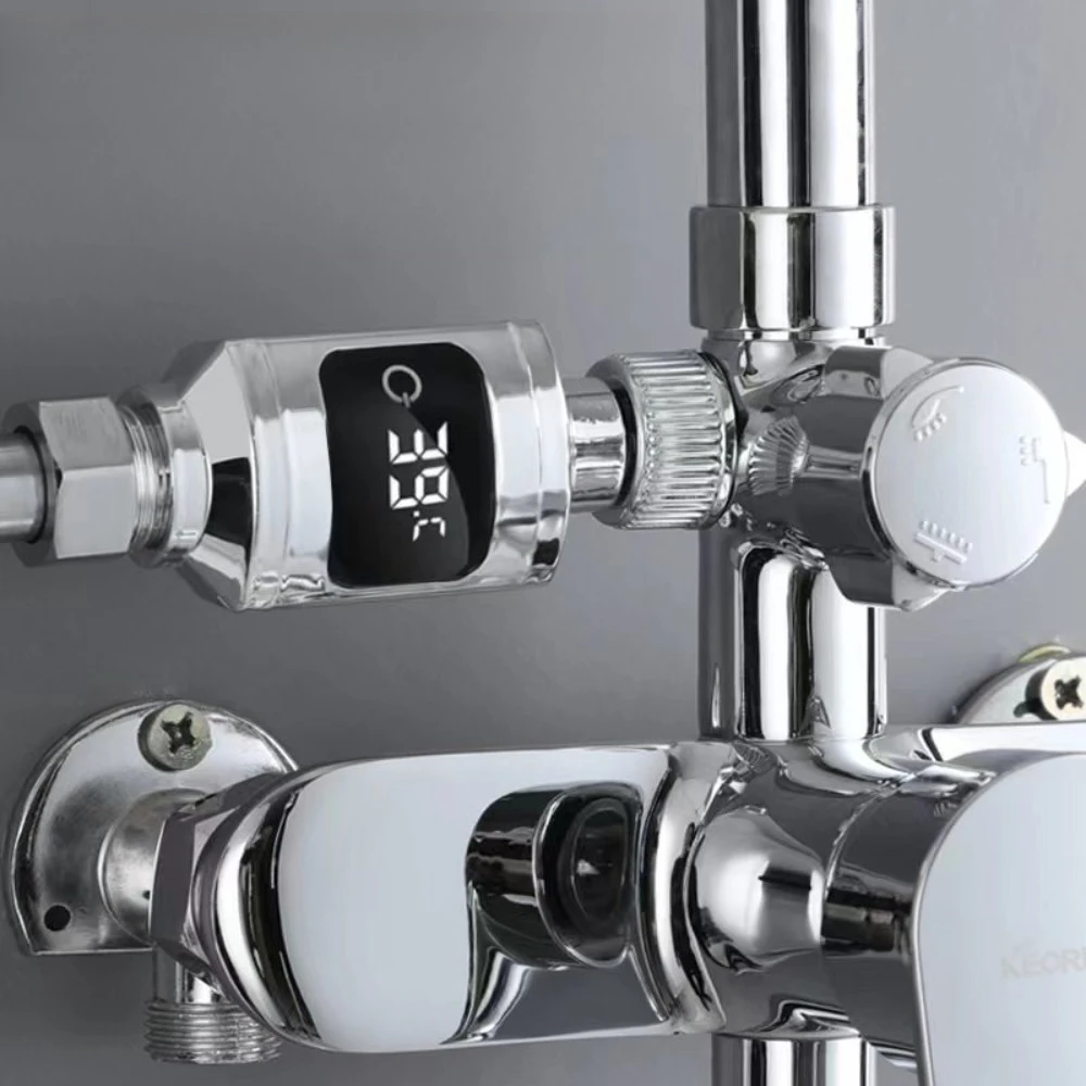 Termometer Mandi Tampilan Digital LED Termometer Air Mandi Bayi Fahrenheit Celsius Termometer Digital LED Pyrometer Mandi