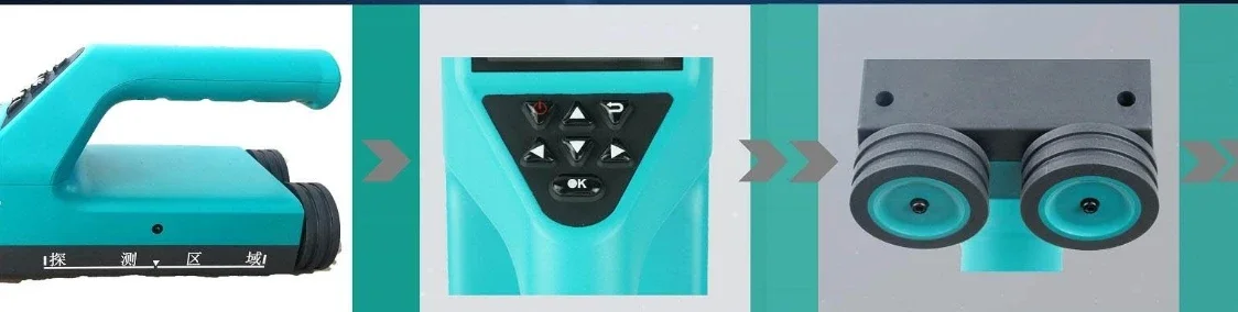 GTJ 800R كاشف حديد التسليح المتكامل/محطة الماسح الضوئي للحوائط الخرساني متضمنة