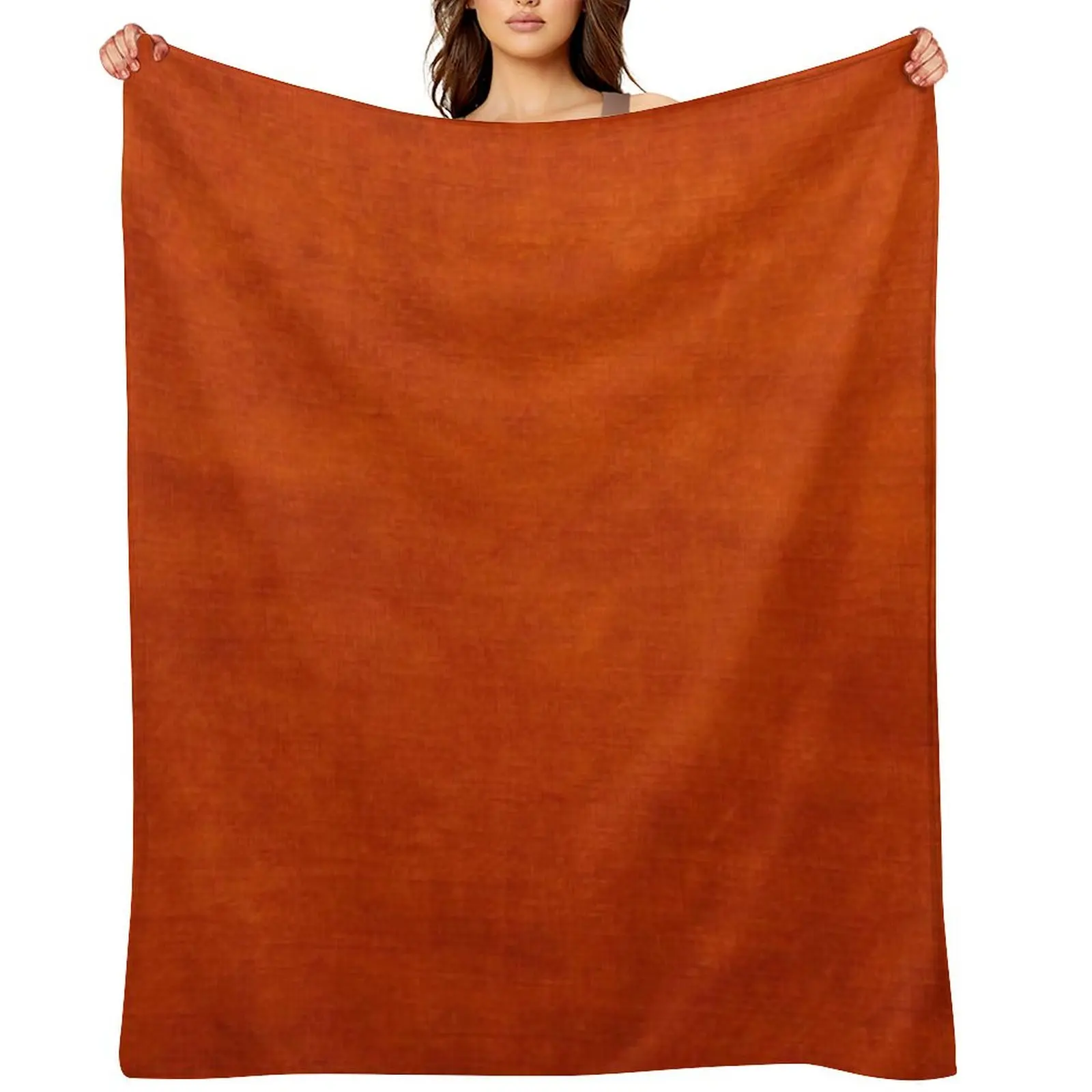 

Burnt Orange Throw Blanket Quilt Camping Winter beds Blankets