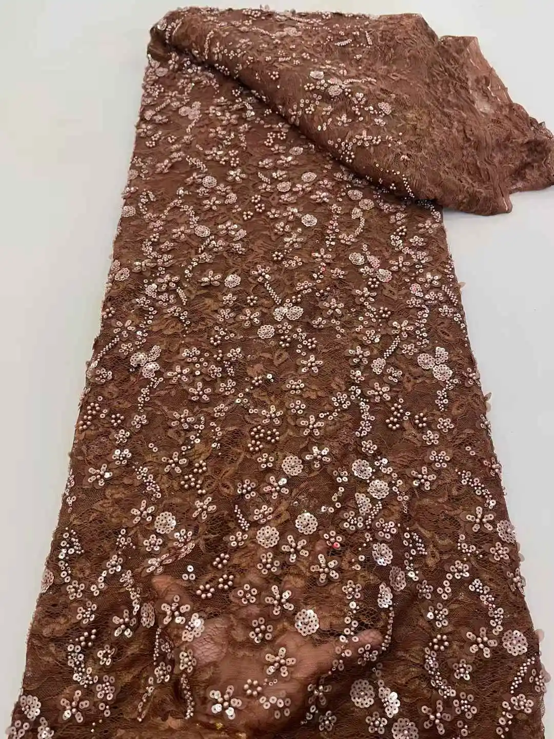 أفريقيا النيجيري مطرز الفرنسية شبكة الدانتيل مع الترتر جودة عالية 2025 التطريز الدانتيل الترتر الدانتيل لفساتين الزفاف النساء