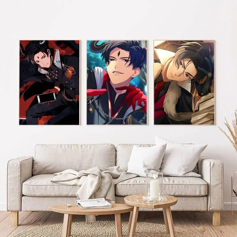 Game Cartoon Anime O-Obey M-Me Lucifer Posters Self Adhesive Waterproof Ideal For Living Room Bedroom Bar Decoration