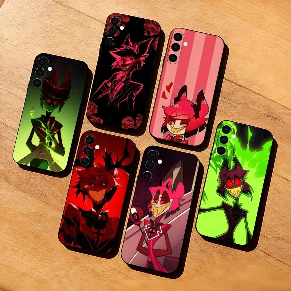 Demon A-Alastor  Phone Case Black Silicone Soft For Samsung Galaxy A73,A72,A71,A70,A53,A52,A51