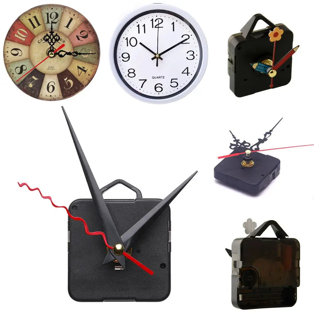 1 SET Silence Replacement Tools Home Decor Hour/Minute/Second Quartz Clock Parts Bell Accessories Movement Mechanism