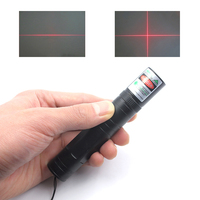 Handheld Portable 650nm 100mW Red Line Cross Laser Level Module Focus Light Positioning