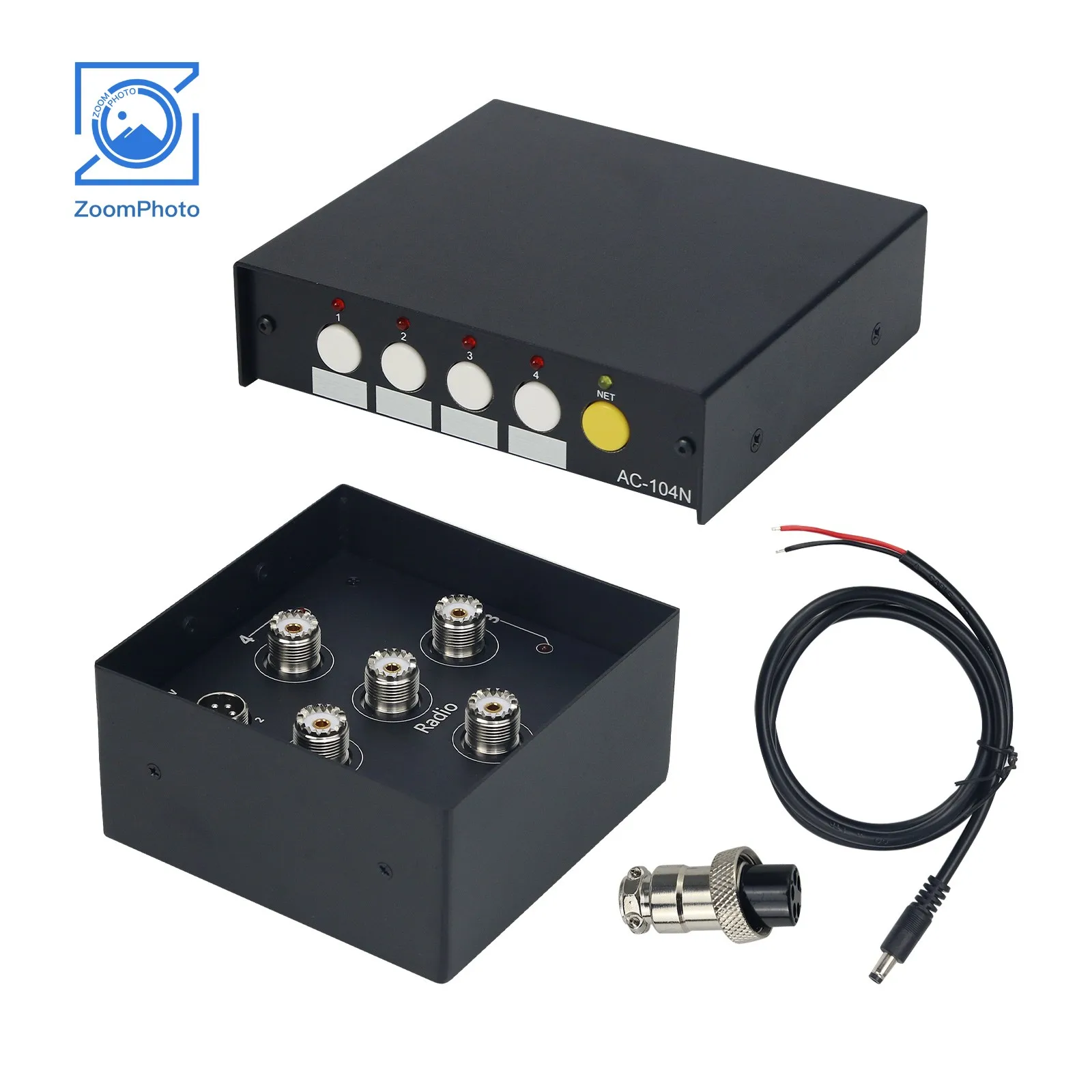 AS104 Automatic HF Shortwave Antenna Switcher with AC104 Radio Band Linkage  AC104N Web Remote Control Support Web page Control