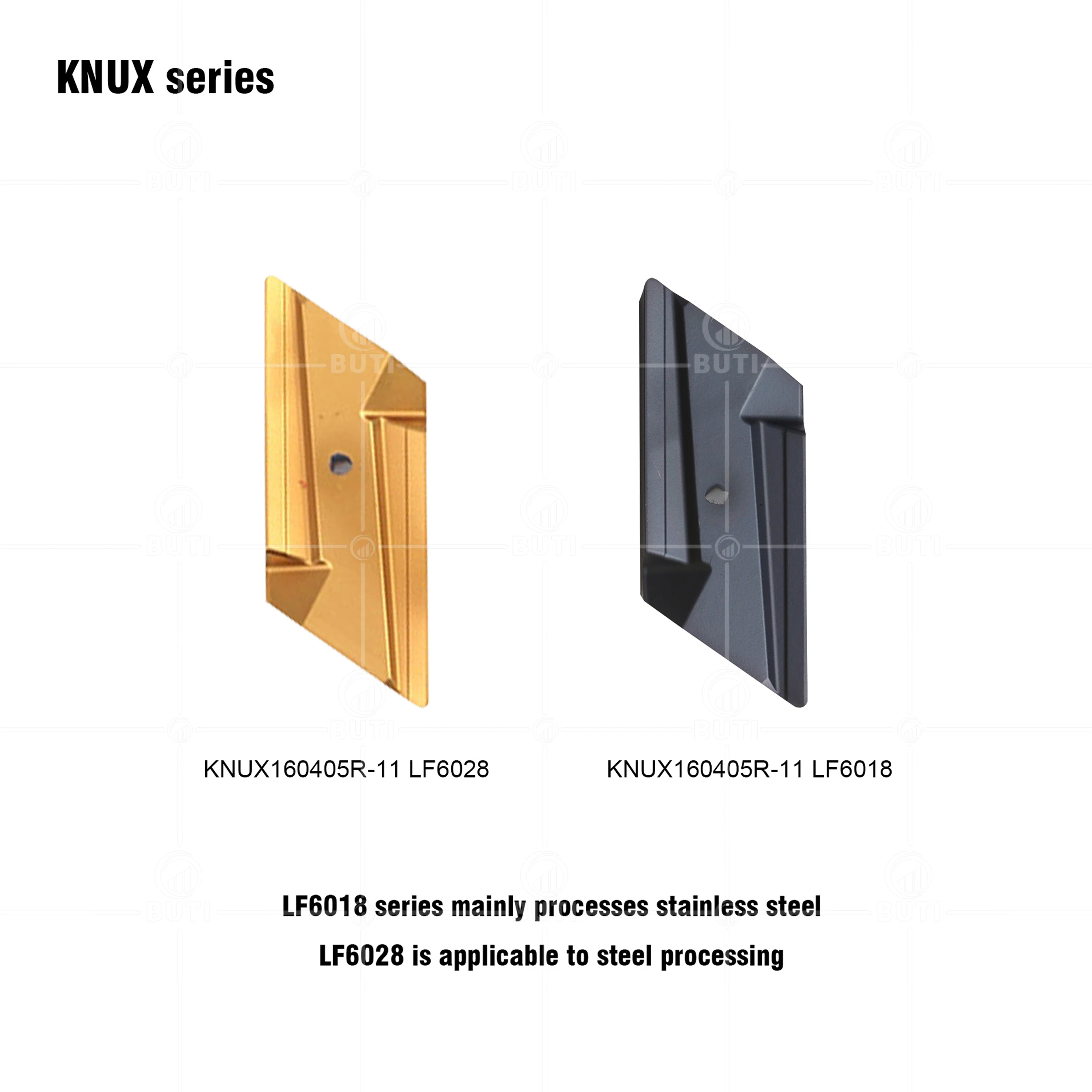 Imagem -05 - Deskar-cnc Torno Cortador Ferramentas Fresagem Carbide Inserts Ferramentas Peças para Aço Inoxidável Knux160405r11 Lf6018 Lf6028 100 Original