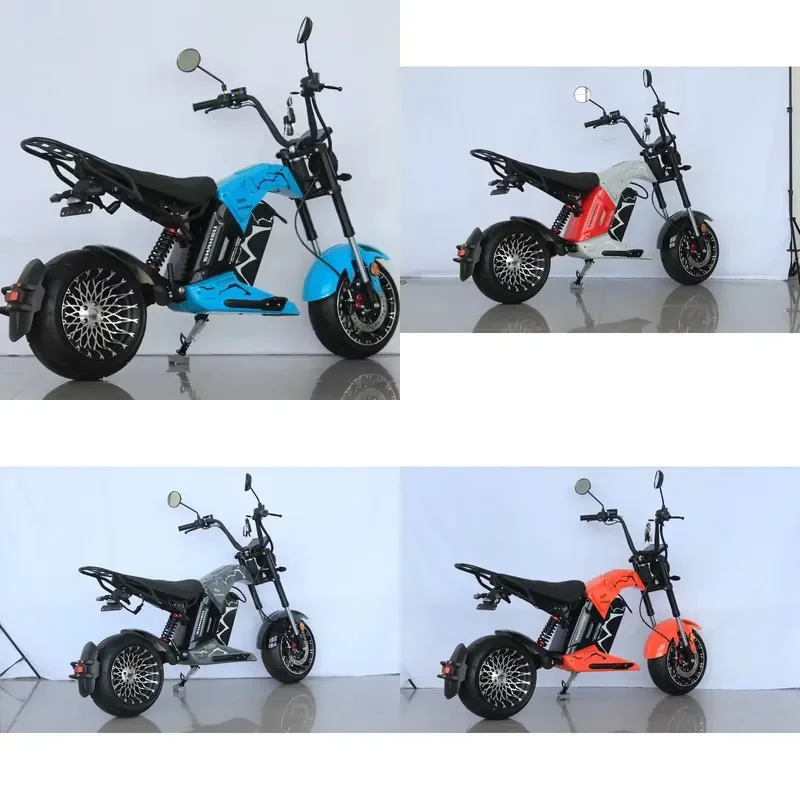 STROVAN Cool EEC 2000W 4000W 60V 40AH Removable Battery Fat Tire Electric Scooter Citycoco for Adult Electric Motorcycle