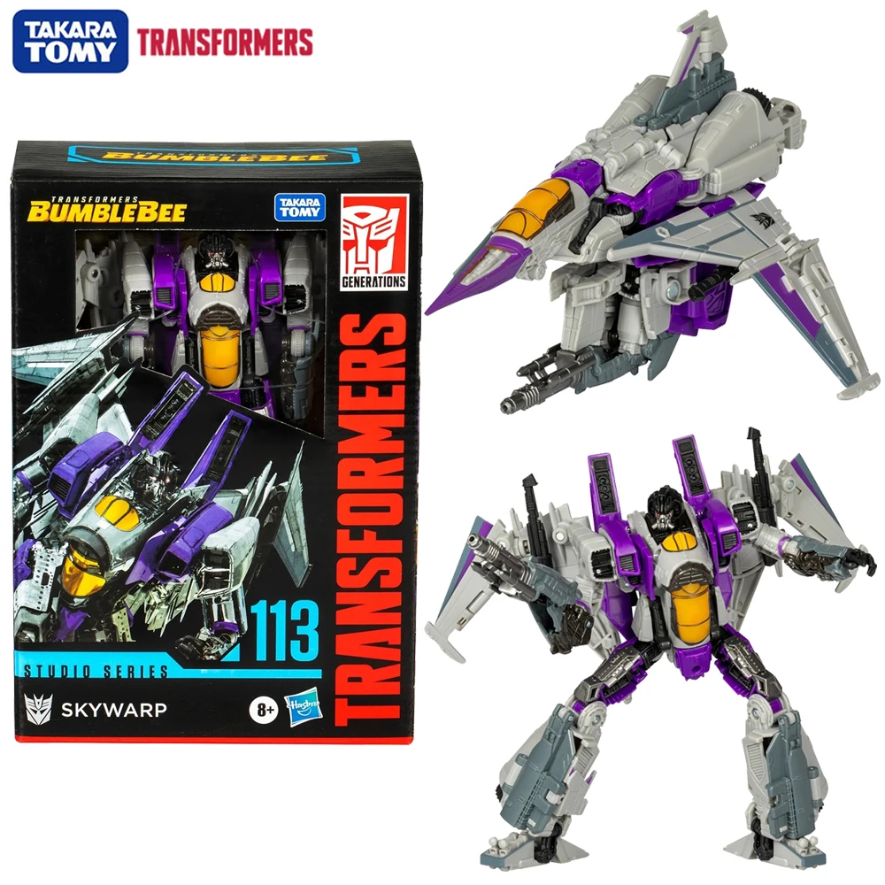 

[In Stock] Transformers Studio Series 113 Skywarp 16.5 cm Voyager Class SS113 Collectible Anime Action Figure Model Gift Toys