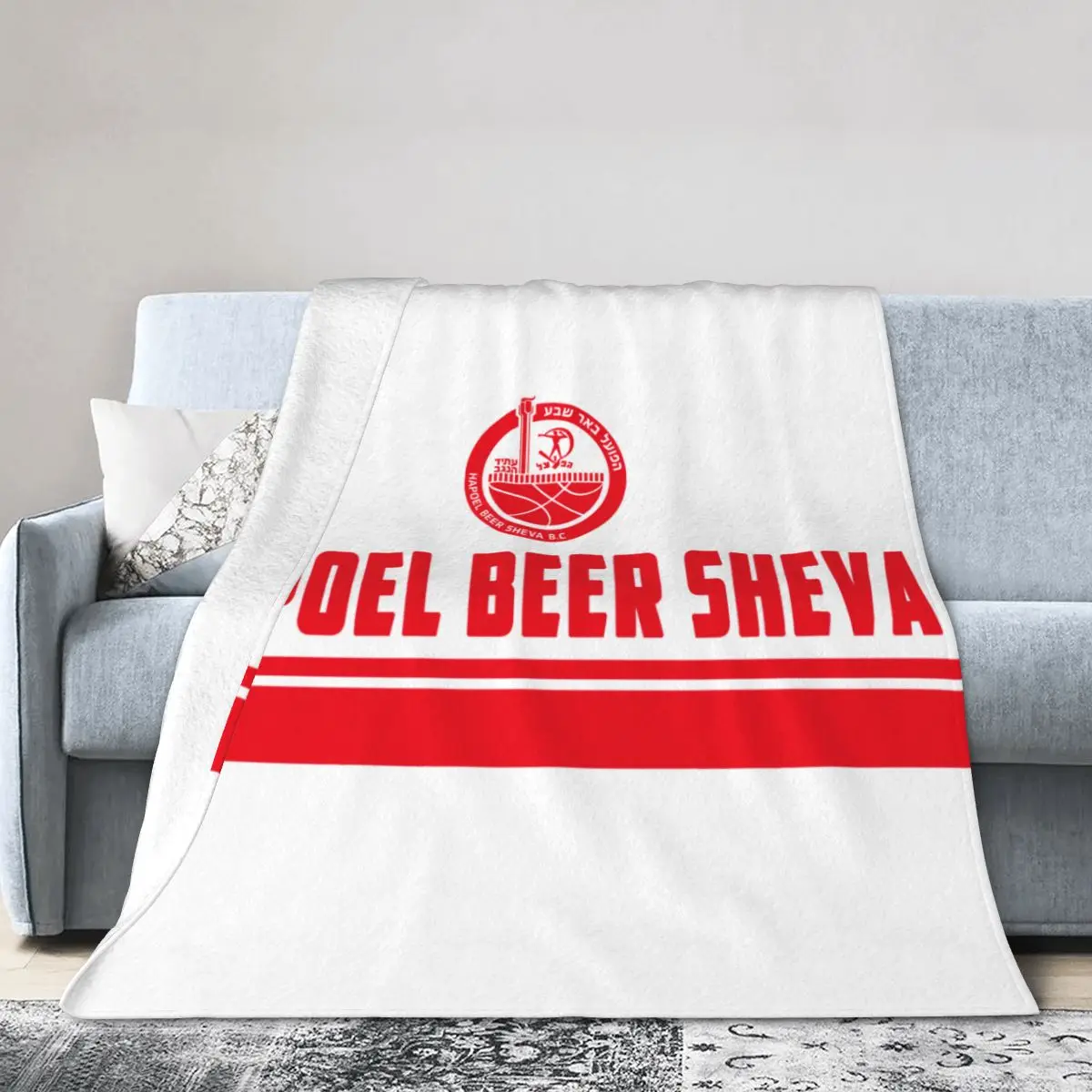 Hapoel Beer Sheva Bc Fleece Blanket Ultra Soft Flannel Blanket Digital Printed All Season Premium Fluffy