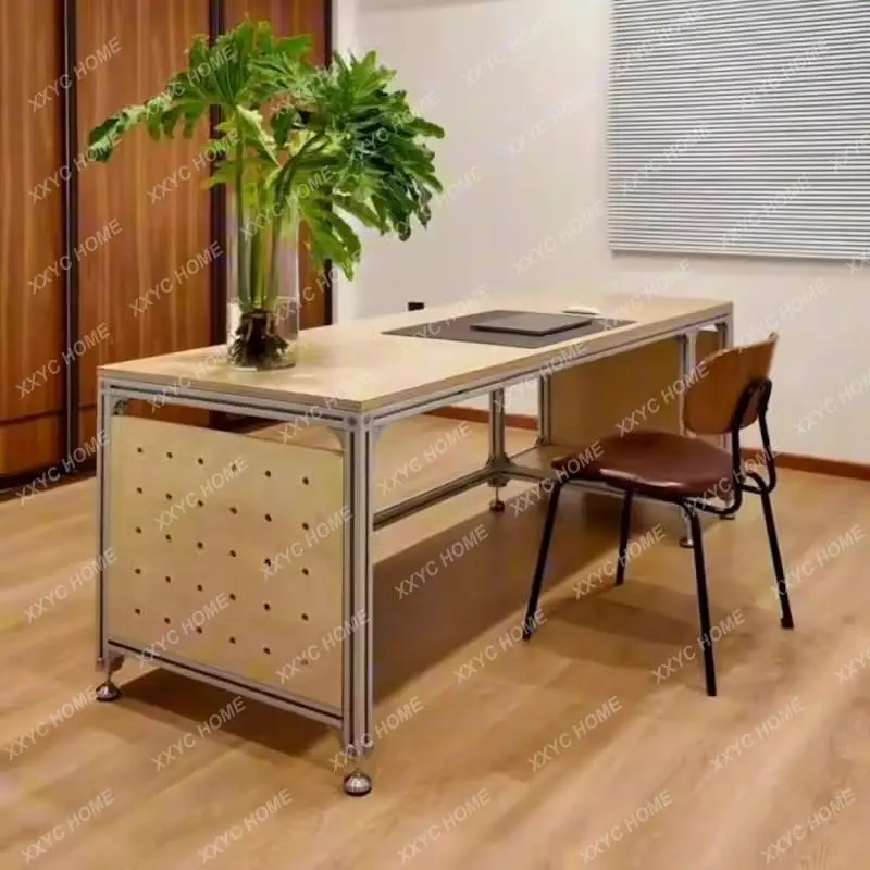 XX Aluminum Profile Conference Table Creative Ocean Board Desk Birch Boss Table Manager Workbench