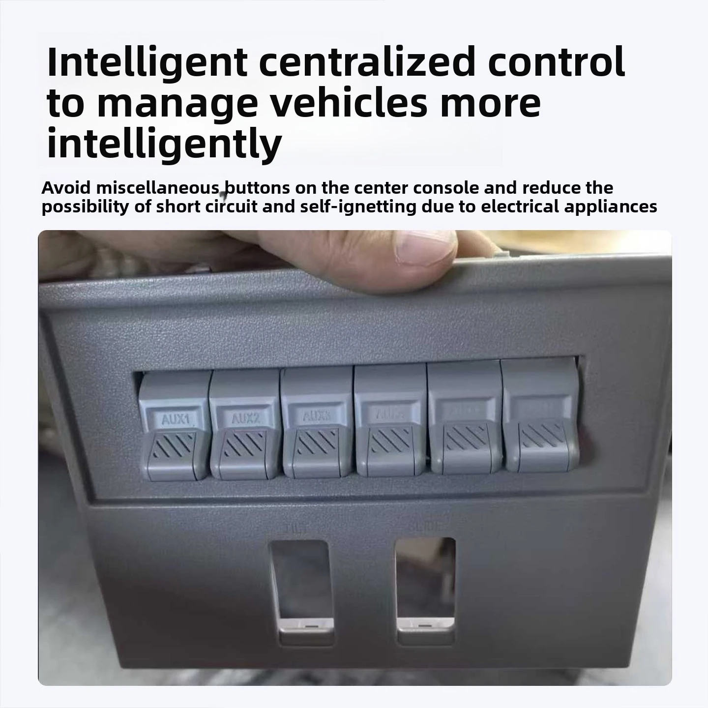 For New Toyota Tundra 6-way aircraft switch roof auxiliary spotlight relay control box modification accessories