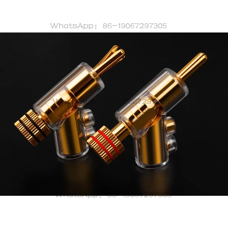 Pure Copper Gold-plated Solderless Lockable Speaker Speaker Cable