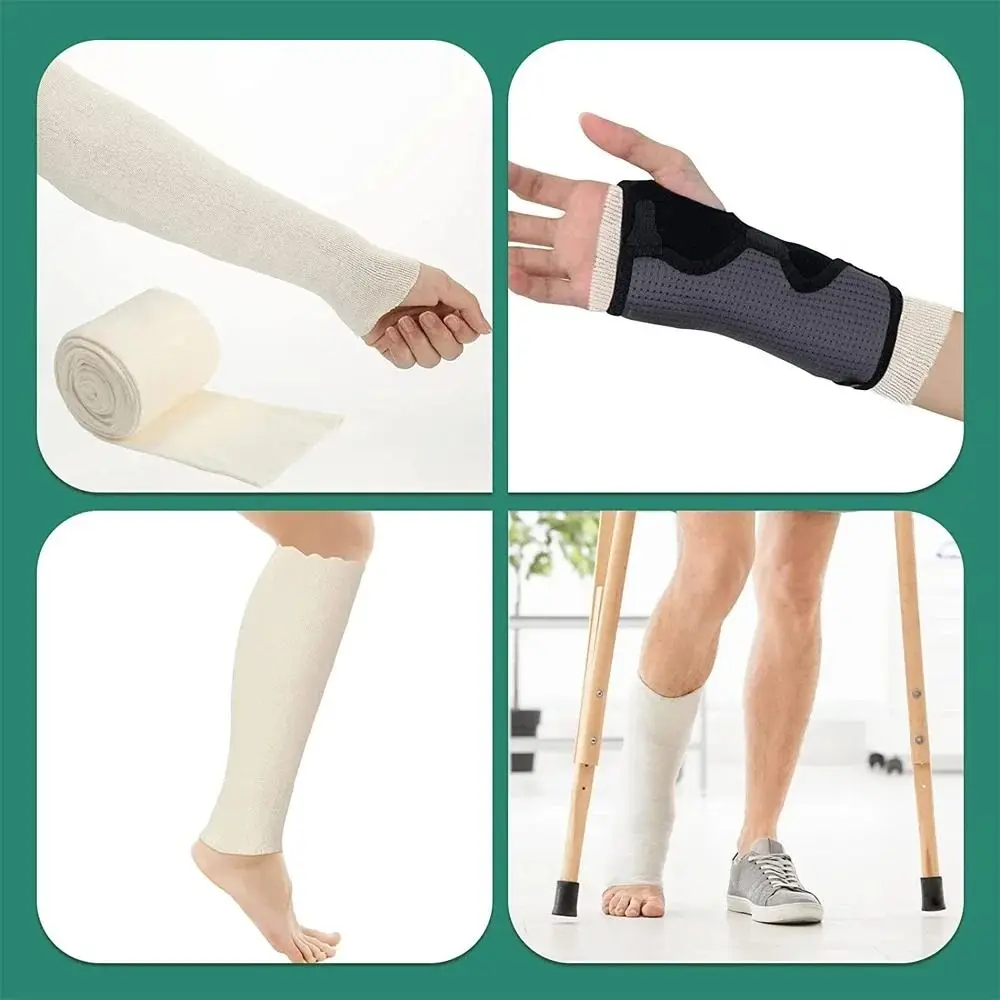 NEW Cotton Elastic Tubular Bandage Spandex Soft Elastic Wrap Skin-friendly Breathable Compression Bandage Roll Health Care