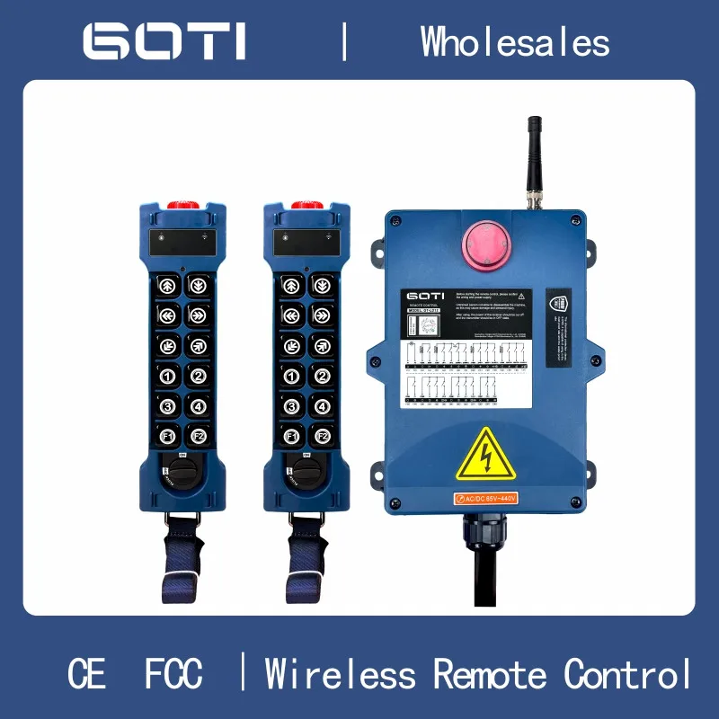 Industrial Wireless Remote Control GT-LD12 Hoist Crane Lift Switch 12 Dual Speed Buttons for Truck Hoist Crane