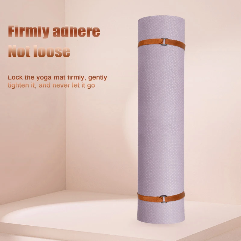 Adjustable Yoga Mat Strap With Fastener, Non-Slip Exercise Accessories Storage Cord, Durable Stretch Bungee Tie Hook Loop