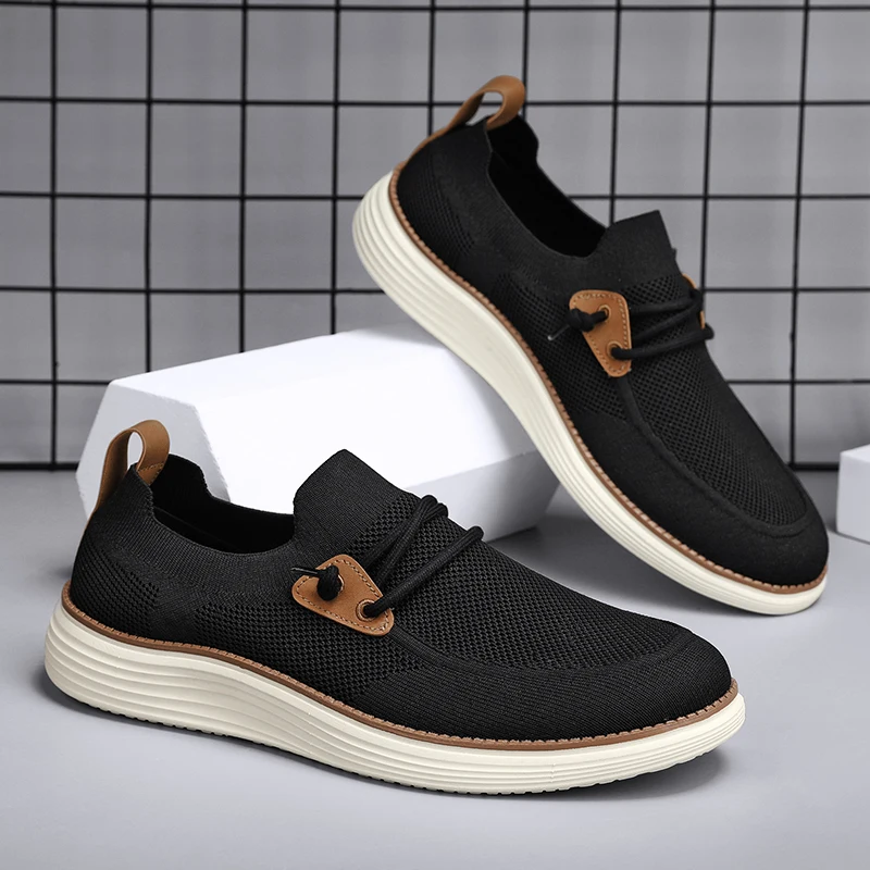Mens Walking Shoes 2025 New Lightweight Casual Sneakers Outdoor Mesh Breathe Cosy Flat Large Size 39-47sneakers for Man