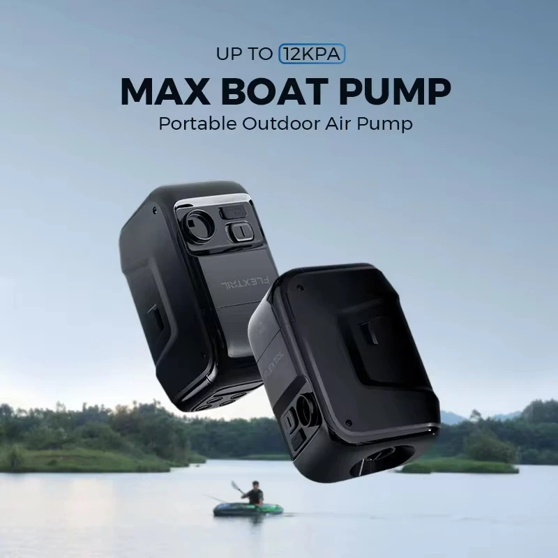 Flextailgear Max Boat Pump Outdoor Camping Portable Air Pump Wireless Electric Inflator Pumping for Kayak Air Mattress Boat