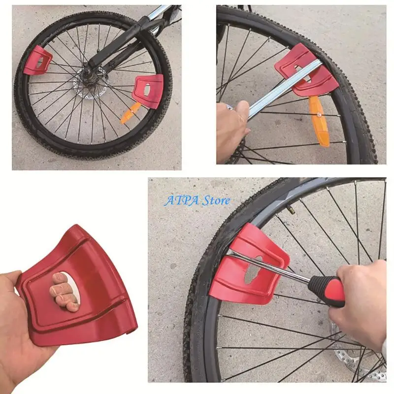U13C Wheel Rims Protector Tool for Motorcycle Tire Changes Curved Guard Set of 2 for Garage Maintenance & Shop Service