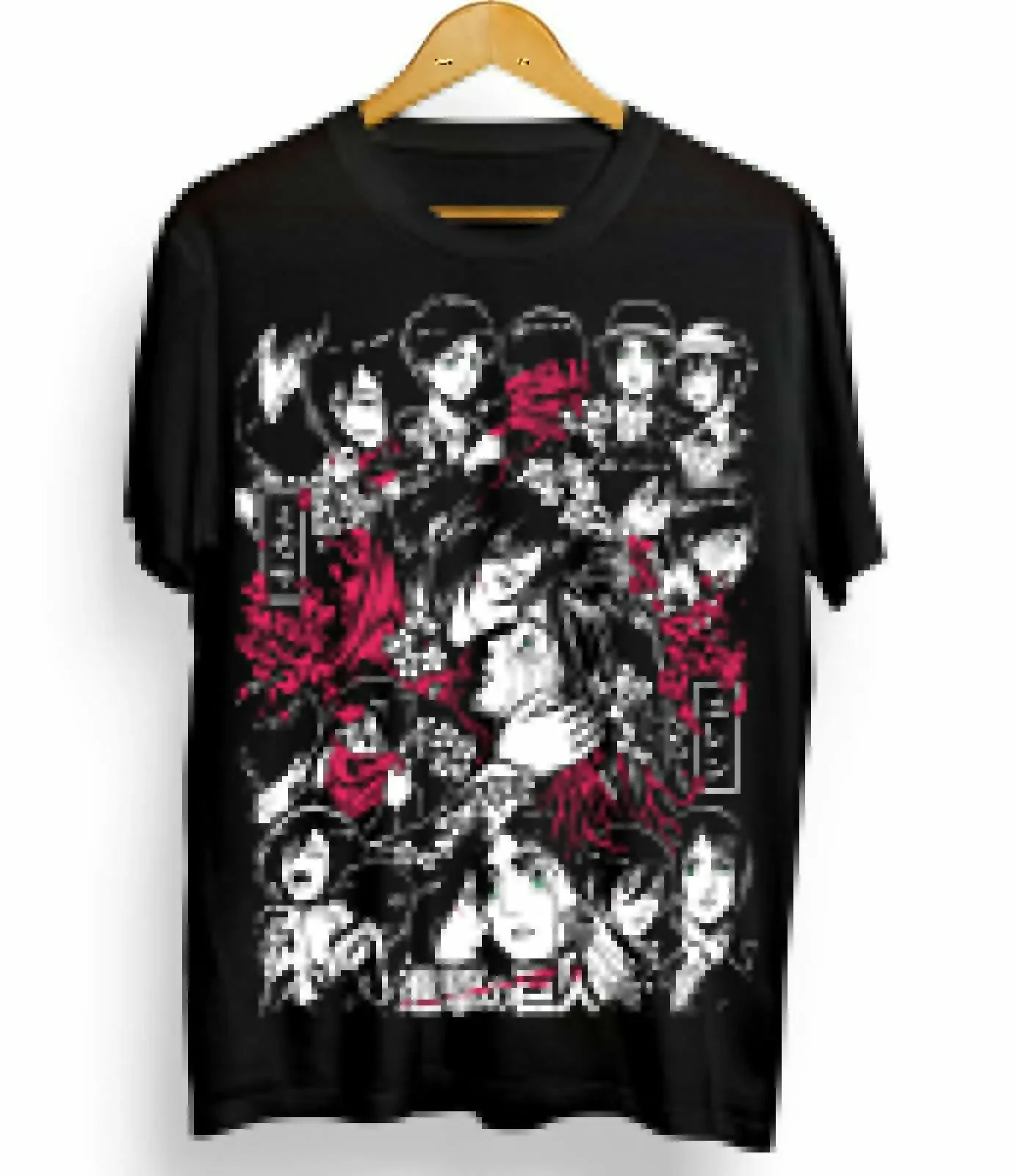 Camiseta Attack on Titan Mikasa Eren y Mikasa para chica, camiseta de Anime AOT, camisetas gráficas de todas las tallas, Top Y2k, ropa para mujer