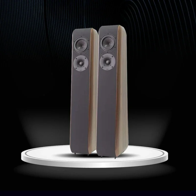 High fidelity floor speaker, wooden speaker