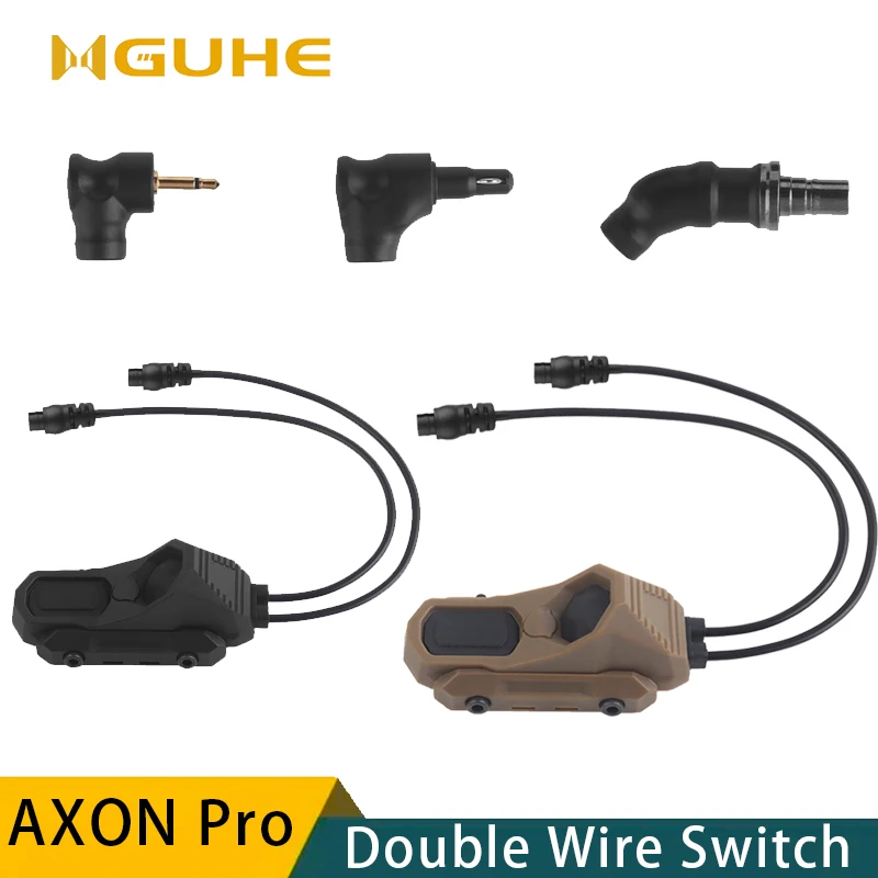 

AXON Tactical remote control switch, Double Wire Switch，Flashlight Laser Pushbutton SF,2.5,Crane Laser