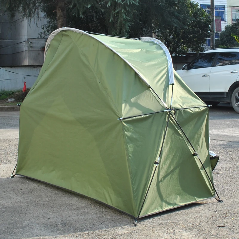 Imagem -06 - Único Soldado Acampamento ao ar Livre Ciclismo Barraca da Sala de Armazenamento Pessoa Carport Anti-rasgo 210d Oxford Prata Revestido Portátil à Prova Impermeável Água