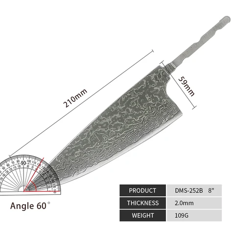 Нож Amber, высококачественный кухонный инструмент, лезвие из японской дамасской стали, очень хорошая цена, международная доставка дамасский нож оригинальный отзывы - №3
