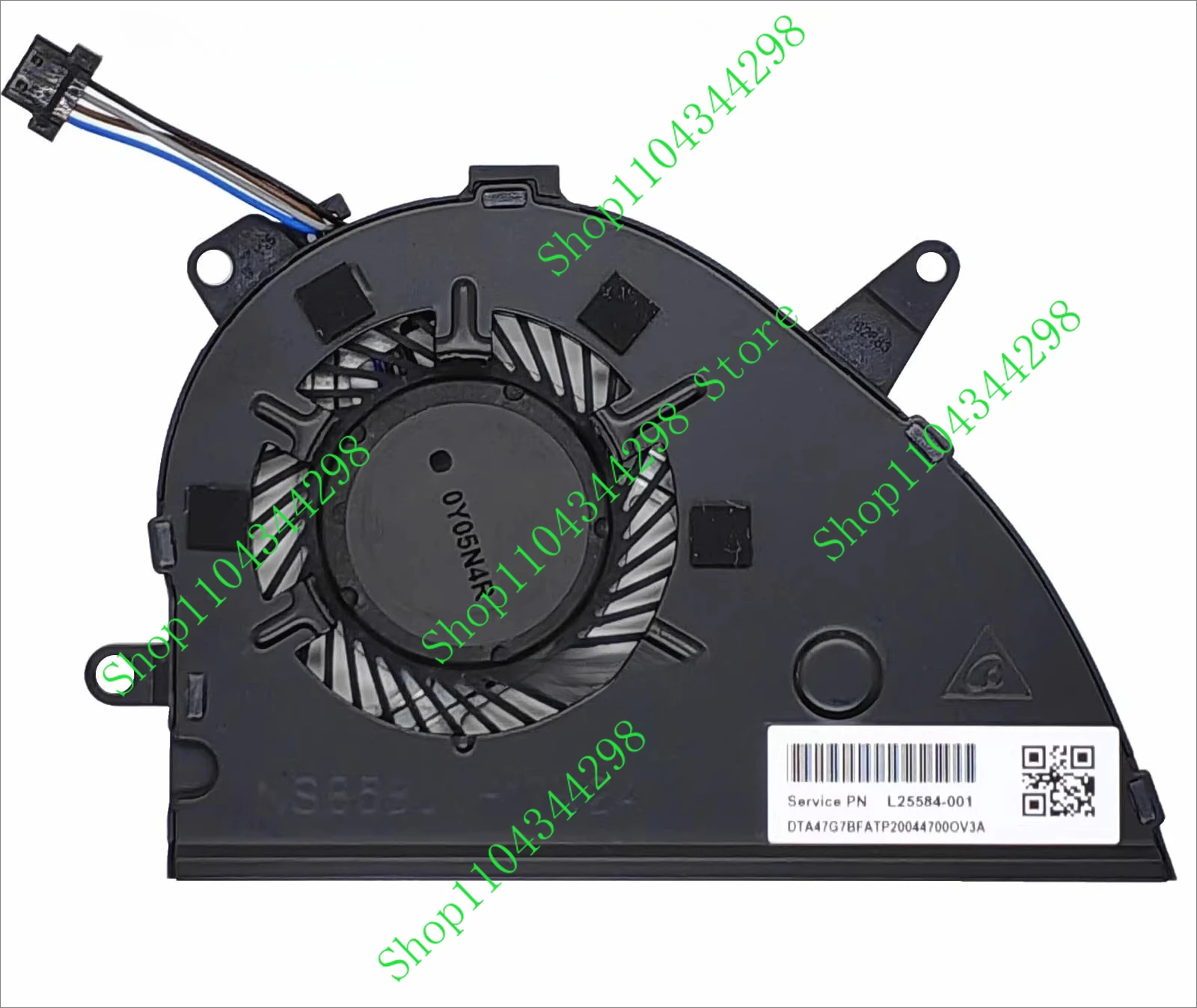 PJE New Laptop CPU Cooling Fan P/N:L25584-001 For HP Pavilion 15-CW 15-CS TPN-Q208 TPN-Q210 4 Pins Cooler NS85B00-17K24