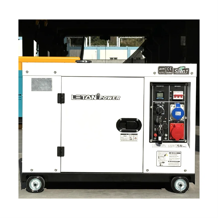 1/3 phase portable dies el generator 10kw 12 kva 15kva silent type air cooled     generators for home use