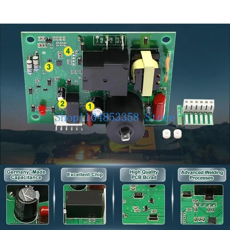 

652F Circuit Board with Adapter for AFSD16 AFSD20 AFMD20 AFMD25 DFMD30111 31501 33488 30575 RVs Circuit Control Board