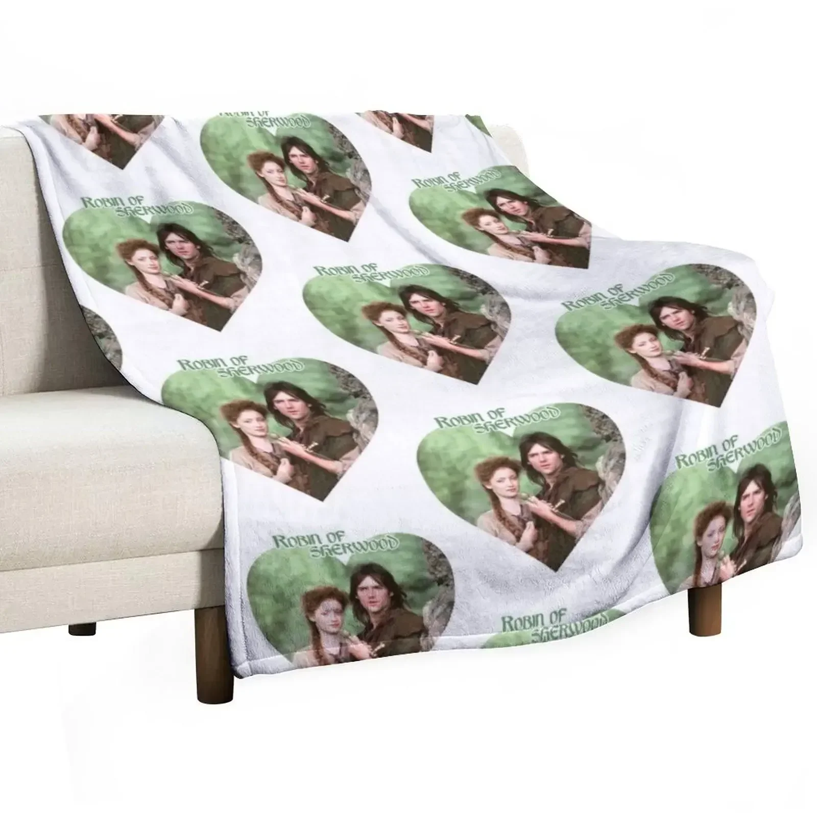 Robin of Sherwood Love T- Active Throw Blanket Luxury Designer Personalized Gift Blankets