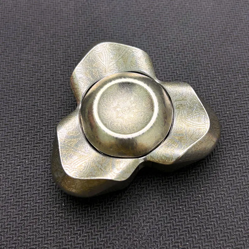 ARCE EDC Stainless Steel Three-Page Mechanical Metal Spinning Speed-Up Fidget Spinner Stress Relief Toy