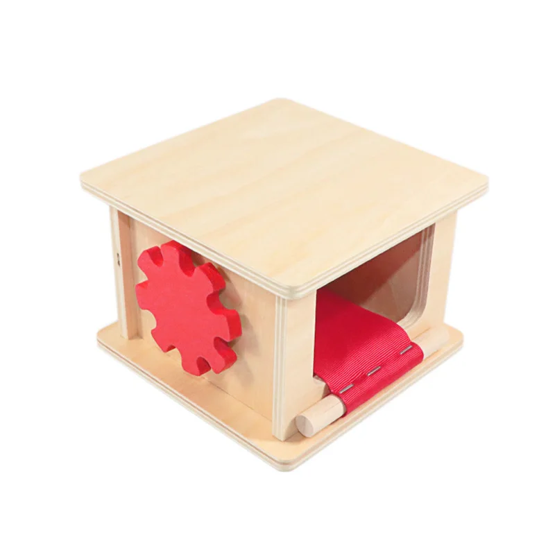 Montessori Materials Wood Winder Reel Toy Cloth Rolling Machine Pull Roll Work Toys For Children Early Learn Baby 1-3 Years Old