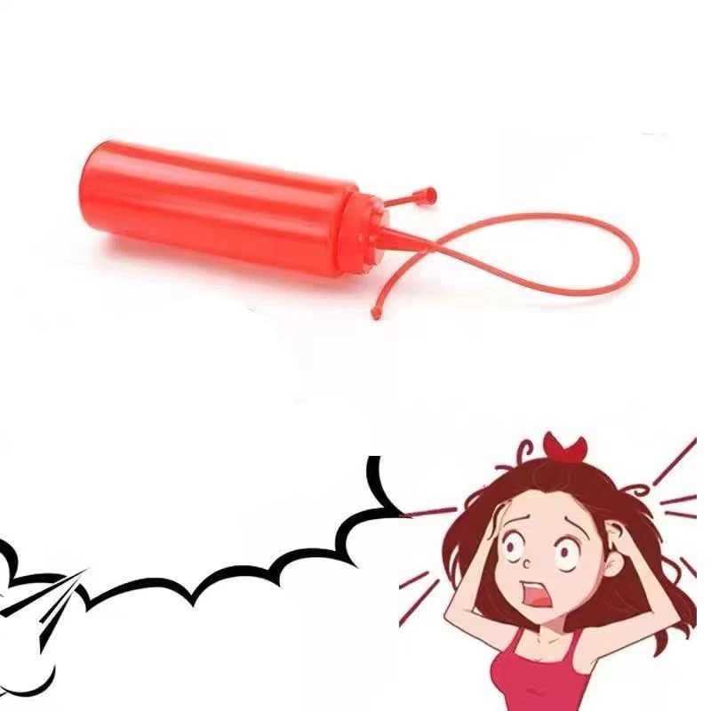 Teasing Tomato Salad Dressing Bottle Prank Creative Toy Empty Bottle Portable EDC Tool
