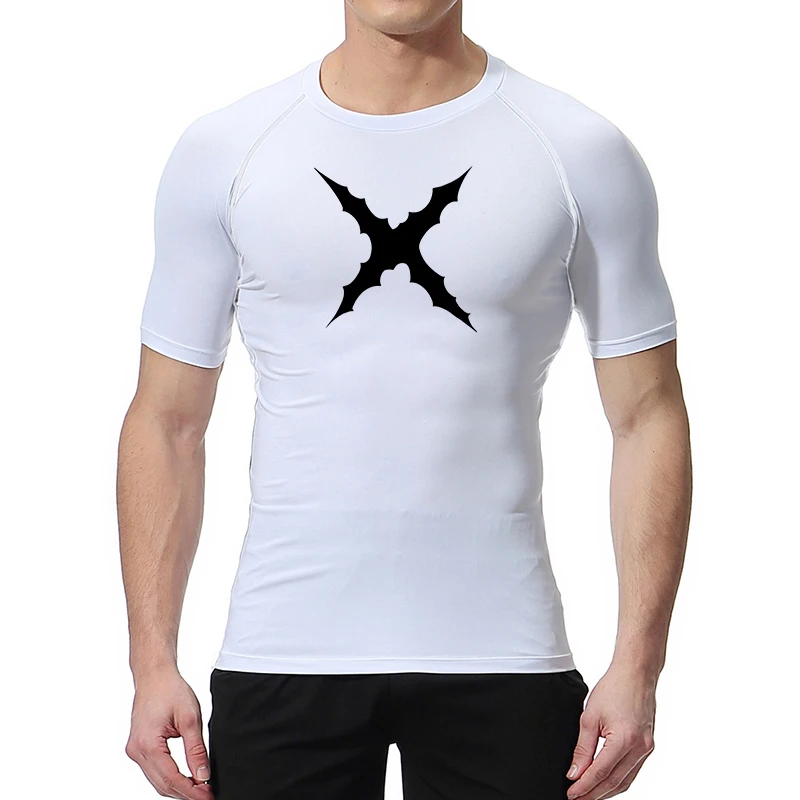 Scar Print Compression Shirt for Men Gym Workout Running Undershirts Baselayers Athletic Quick Dry Tshirt Tees Tops Activewear image 5
