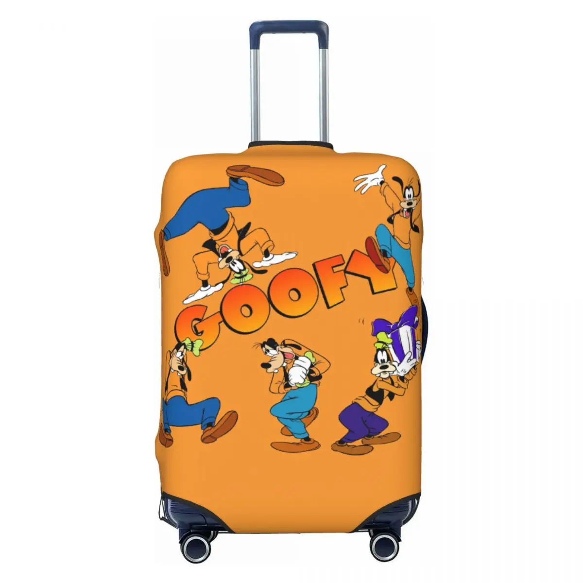 

Custom Goofy Goof Travel Luggage Cover Washable Anime Cartoon Suitcase Cover Protector Fit 18-32 Inch