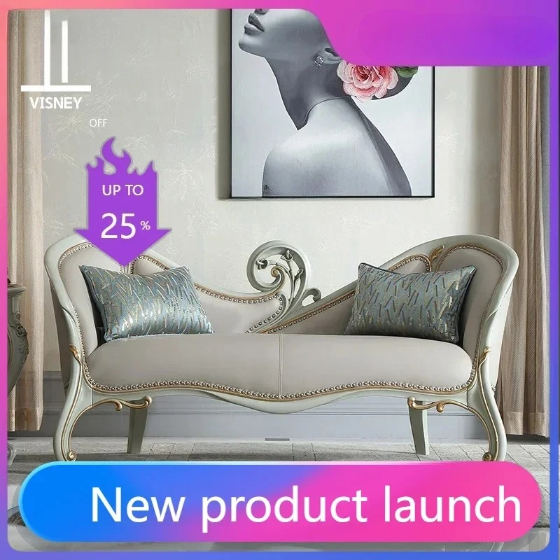 light luxury leather chaise longue bedroom beauty couch leisure recliner unit sofa