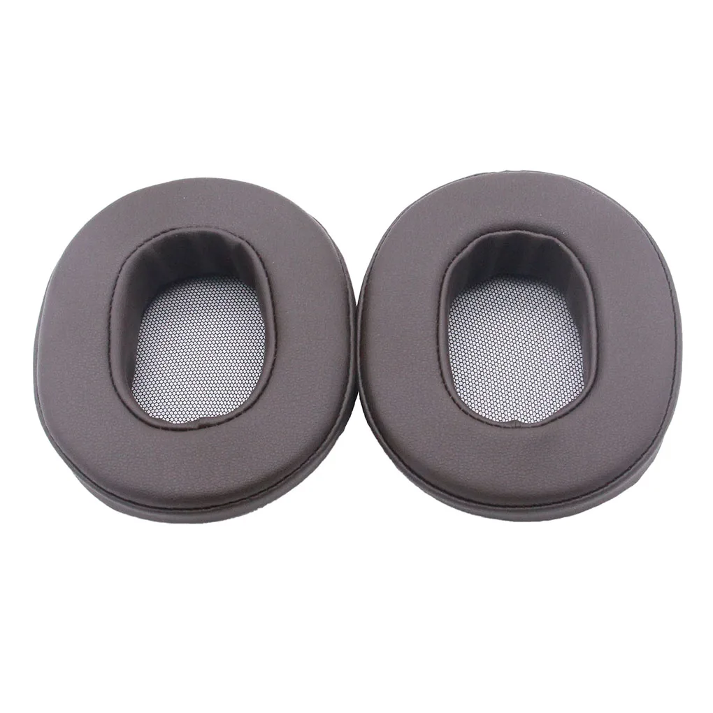 Almofadas para fones de ouvido, substituição montada na cabeça para MDR-1A marrom