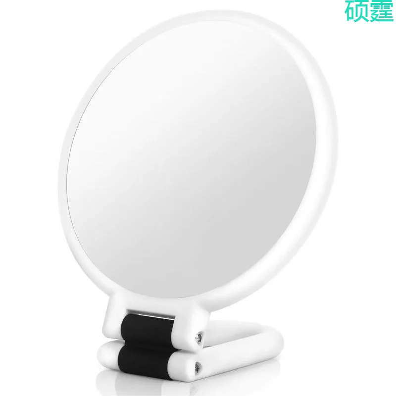 Doppelseitiger Hand-Make-up-Vergrößerungsspiegel, tragbar, zusammenklappbar, für Reisen, kompakt, für Frauen, Schminktisch, Bad, Geschenk für Weihnachten